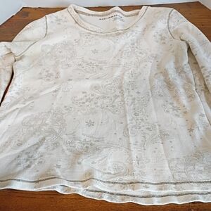 Bit & Bridle Textured Cream Top